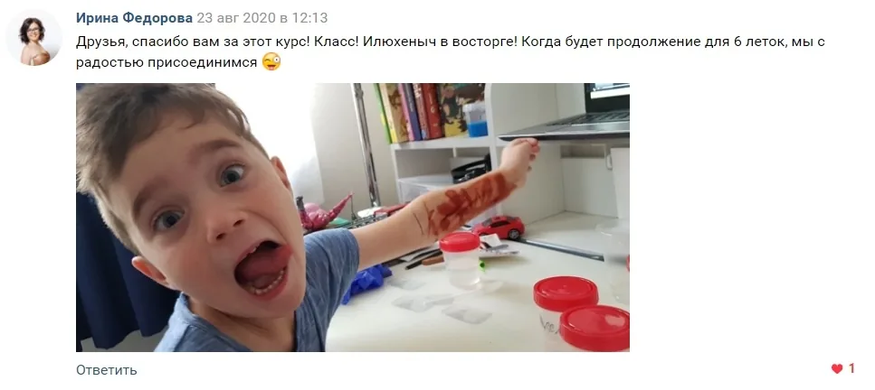 Скриншот отзыва: Химик-практик